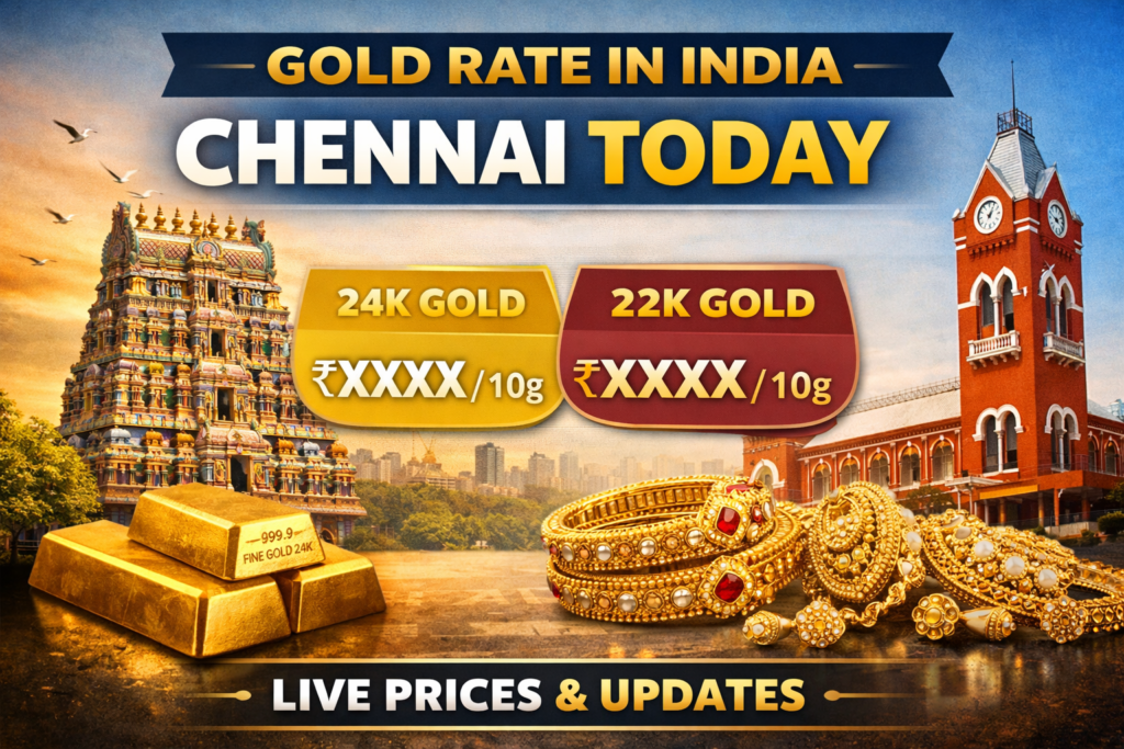 Gold rate in Chennai today